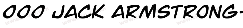 000 Jack Armstrong字体转换